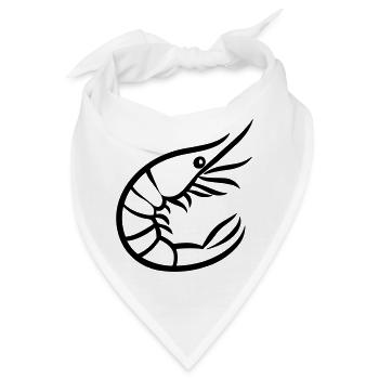 Garnele - Bandana - Weiß - Vorne