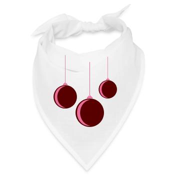 Weihnachtskugel 3 - Bandana - Weiß - Vorne