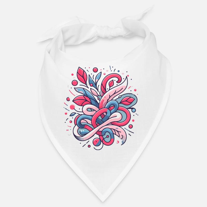 Abstraktes Blumenmuster Bandana