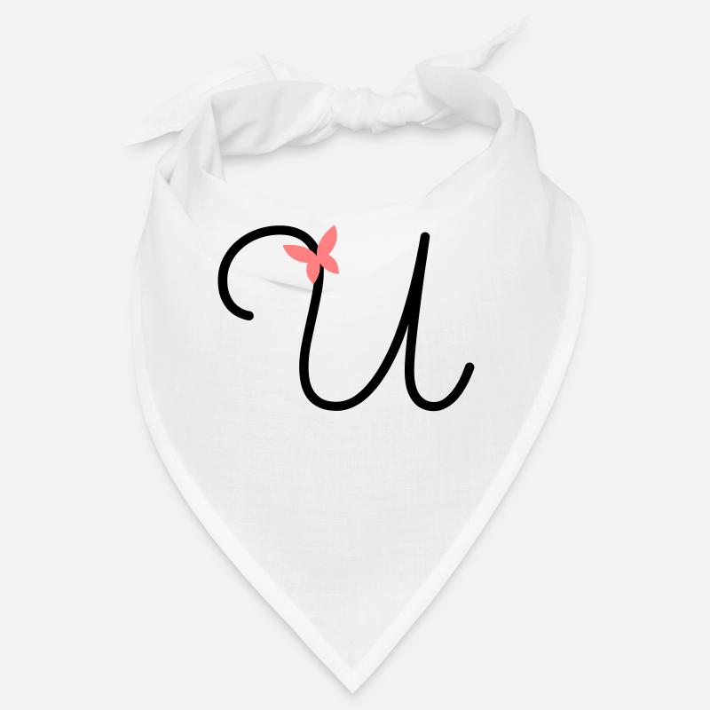 Lettre U Papillon Lettre Bandana