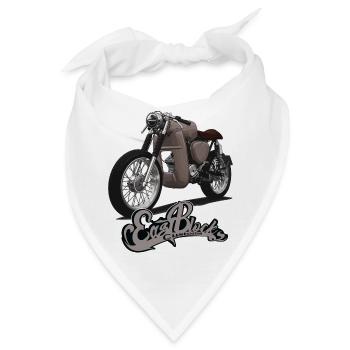 S51 (braun) // Illustration - Bandana - Weiß - Vorne