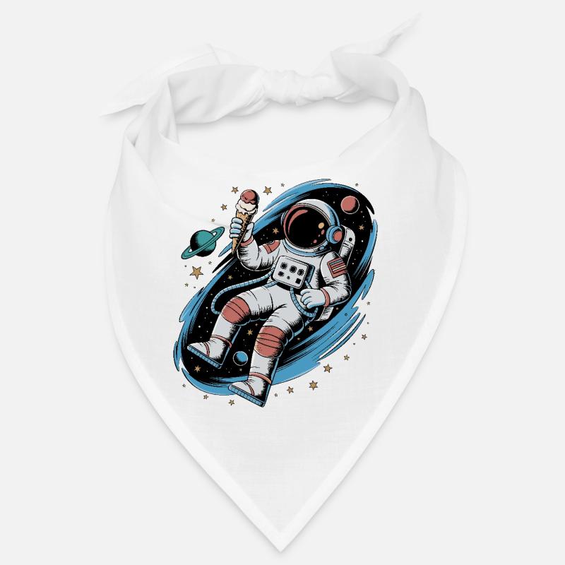 Conception spatiale de l’espace des astronautes avec des planètes et Bandana