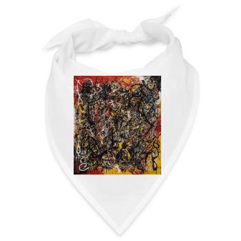 Abstrakt - Bandana - Weiß - Vorne
