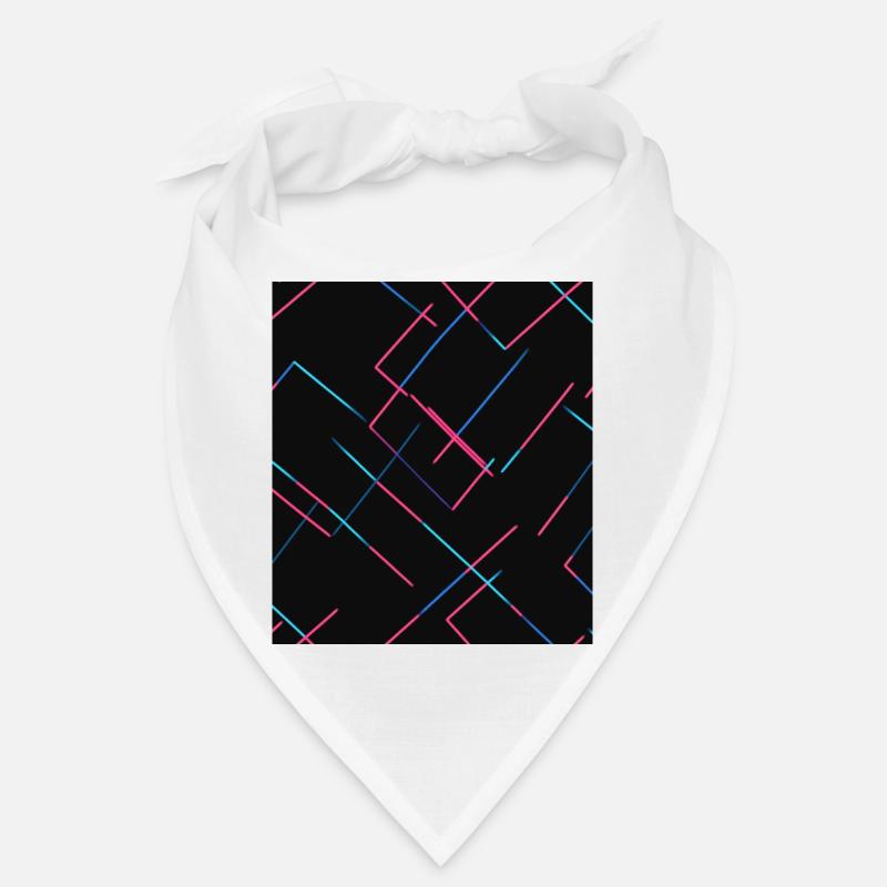 Lignes néon abstraites Bandana