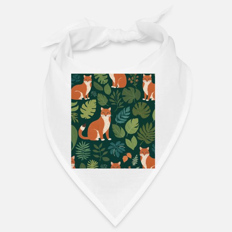 Ein Fuchs zwischen den Blättern Bandana