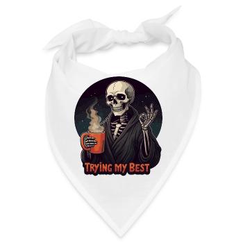 Ich versuche meinen besten Sarkasmus - Bandana - Weiß - Vorne