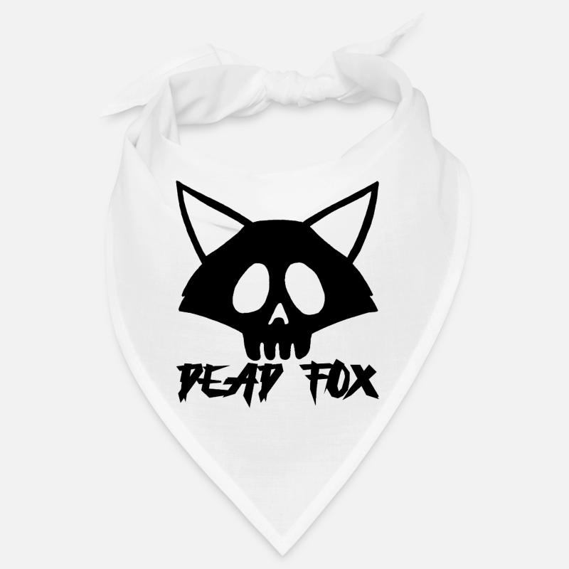 Black Fox Skull Bandana