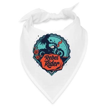 Rebell Rider - Bandana - Weiß - Vorne