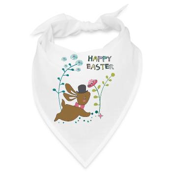 Happy Easter - Bandana - Weiß - Vorne