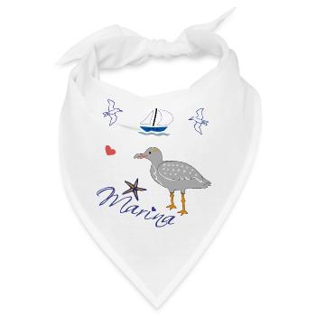 Maritim Marina Urlaub - Bandana - Weiß - Vorne