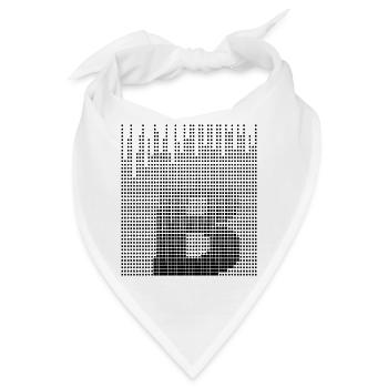 Letter B, Name, der Buchstabe B - Bandana - Weiß - Vorne