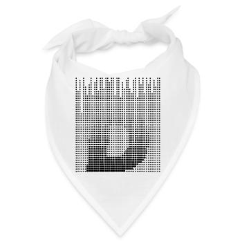Letter D, Name, der Buchstabe D - Bandana - Weiß - Vorne