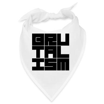 Brutalismus-Logodesign mit geometrischer Typografie - Bandana - Weiß - Vorne