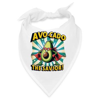 Avo-Cado der Retter - Bandana - Weiß - Vorne