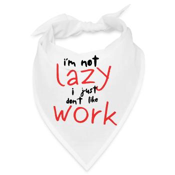 Entspannende Untertitel für Arbeit und Erholung - Bandana - Weiß - Vorne