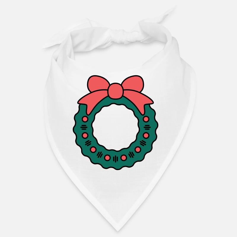 Wreath for Christmas Bandana