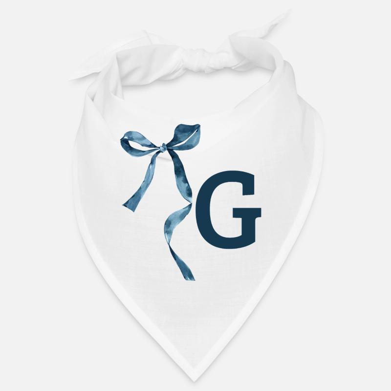 Monogramme g idée cadeau  Bandana