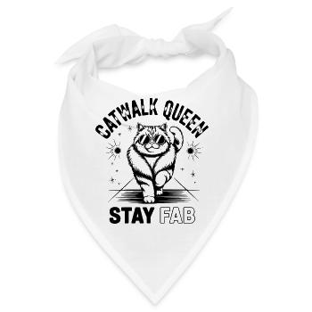 Catwalk Queen Stay Fab - Bandana - Weiß - Vorne