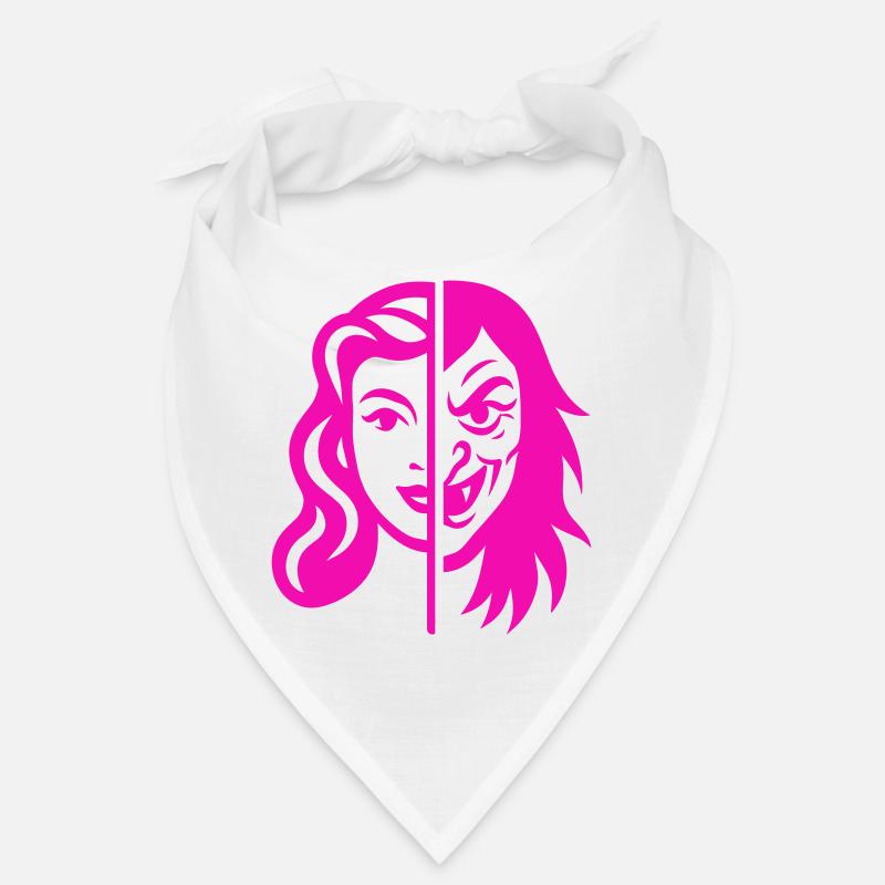 Contraste du visage divisé Bandana