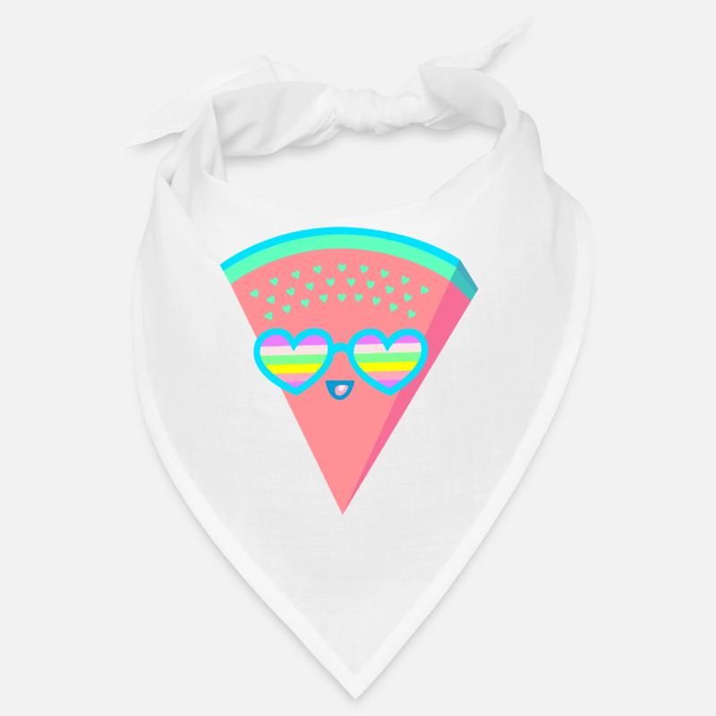 Cool Melon Heart Sunglasses 80s 90s Retro Bandana