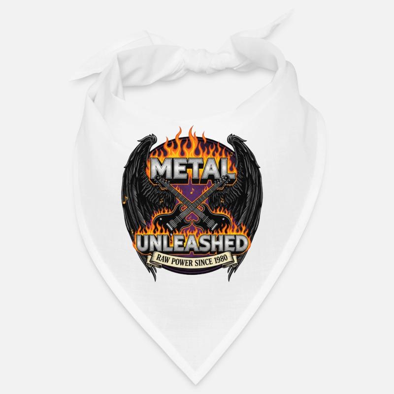 Metal Unleashed Feuernde Gitarren Bandana