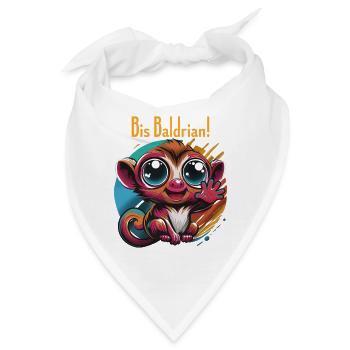 Bis Bald Monkey. Wortwitz. - Bandana - Weiß - Vorne