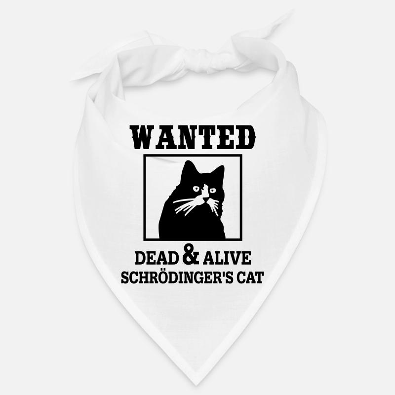 Schrödingers Katze gesucht, Nerdiges Quantenphysik - Bandana - Weiß