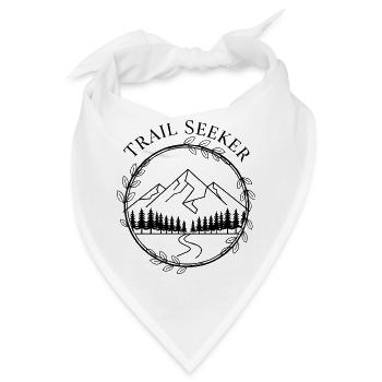 Trail Seeker – Naturpfad Edition - Bandana - Weiß - Vorne