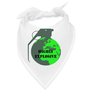 Explosive Erde - Bandana - Weiß - Vorne