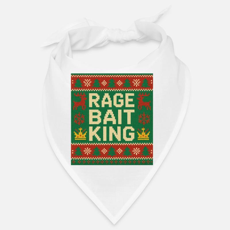 Rage Bait King Hässlicher Pulloverstil, lustiges Meme Bandana