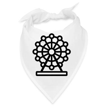 Riesenrad - Bandana - Weiß - Vorne