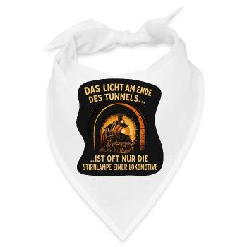 Licht am Ende des Tunnels - Bandana - Weiß - Vorne