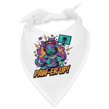 Katzenspieler Power-Paw - Bandana - Weiß - Vorne