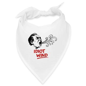 Sturmkopf mit Windspiralen - Bandana - Weiß - Vorne