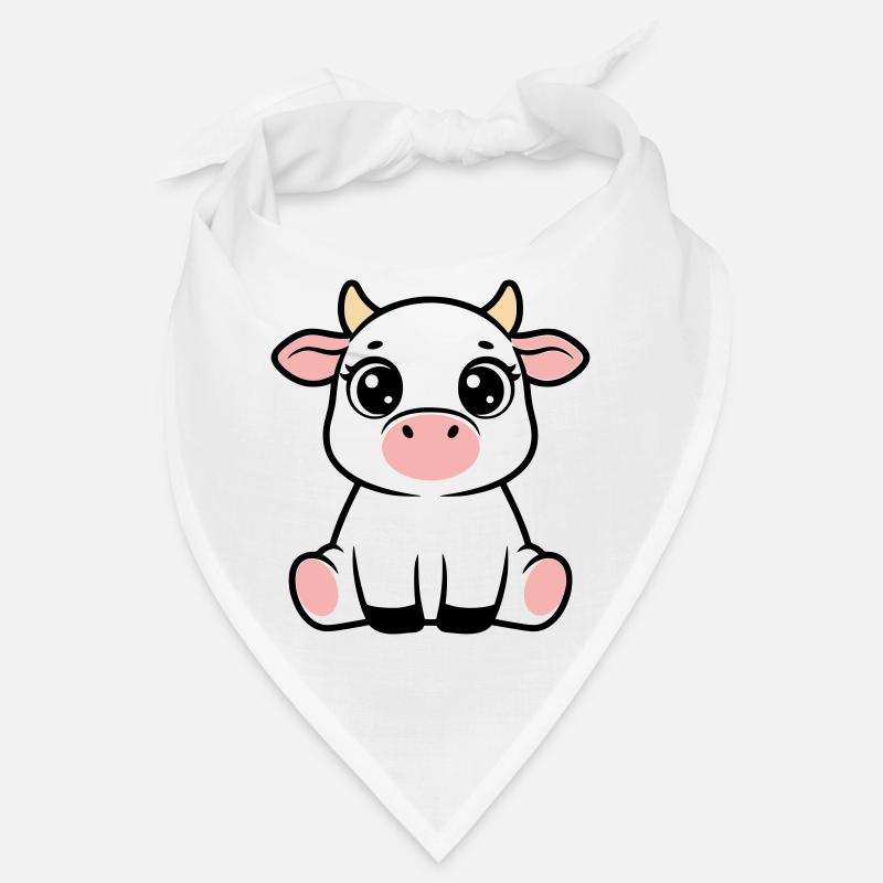 Veau mignon bébé vache qui garde Kawaii Bandana