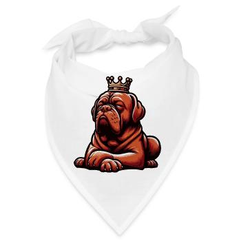 Bordeaux Dogge Bordeauxs Bordeaux Doggen besitzer - Bandana - Weiß - Vorne