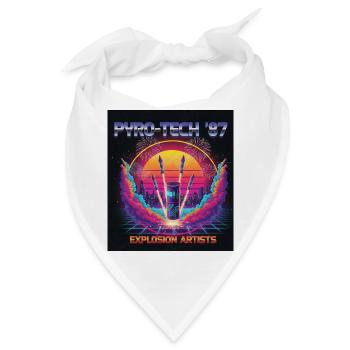 Cyber Pyro - Bandana - Weiß - Vorne