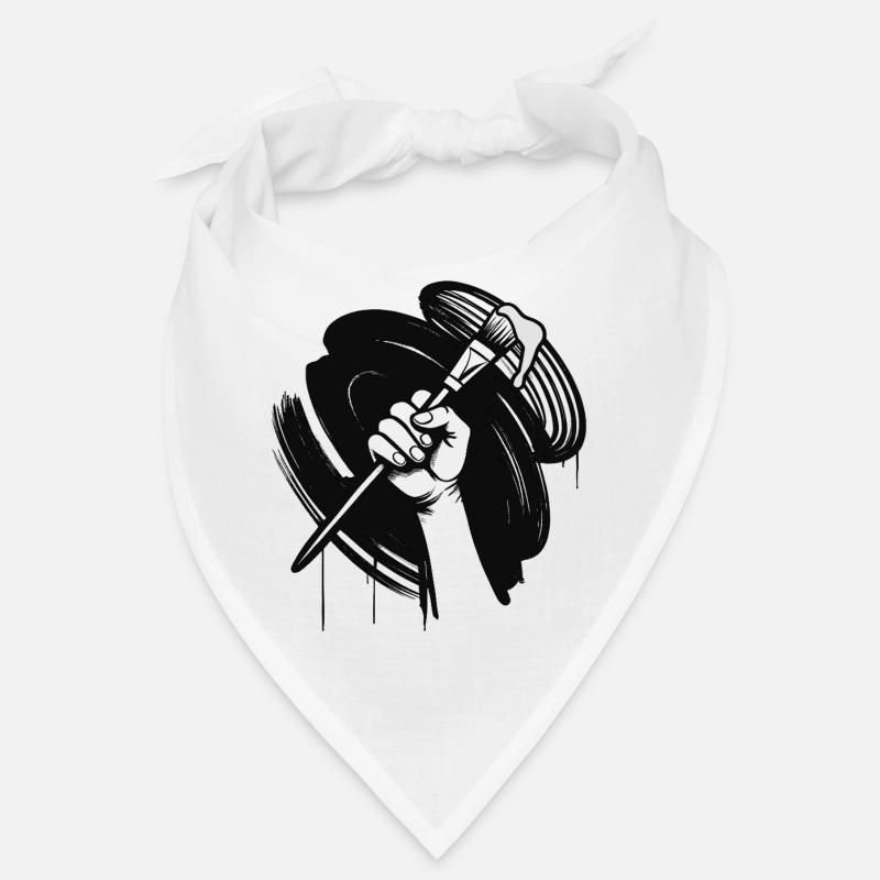 PAINT IT BLACK - black & white  Bandana