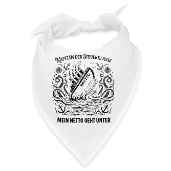 Kapitän Der Steuerklasse - Bandana - Weiß - Vorne