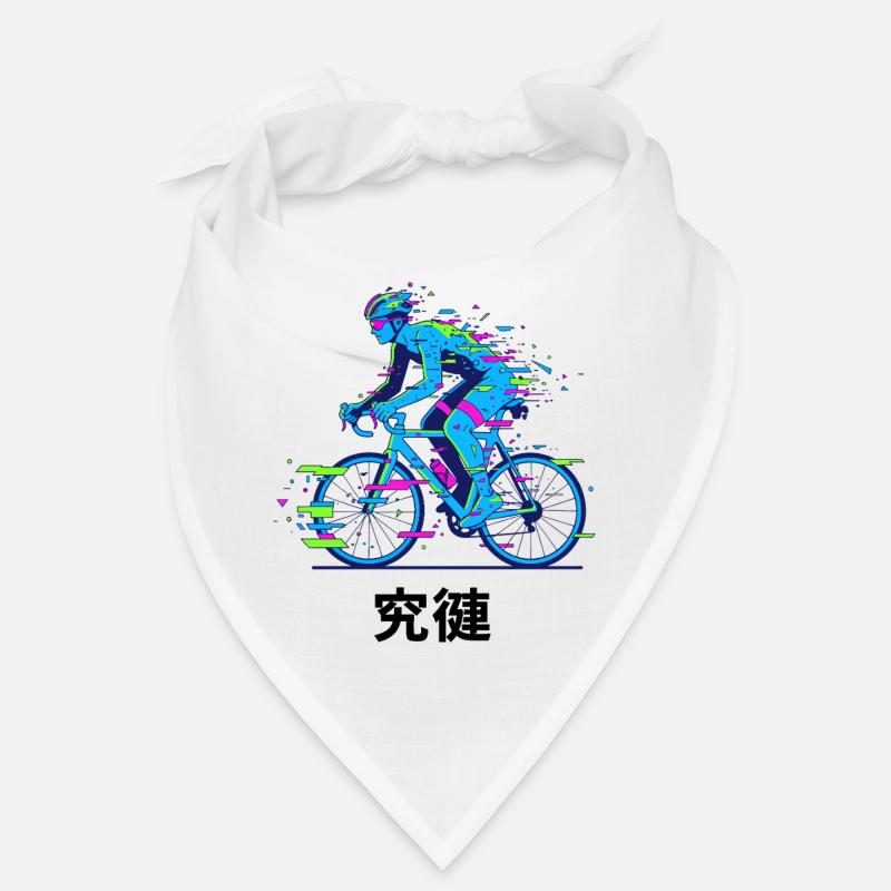 Neon-Glitch-Radfahrer Bandana