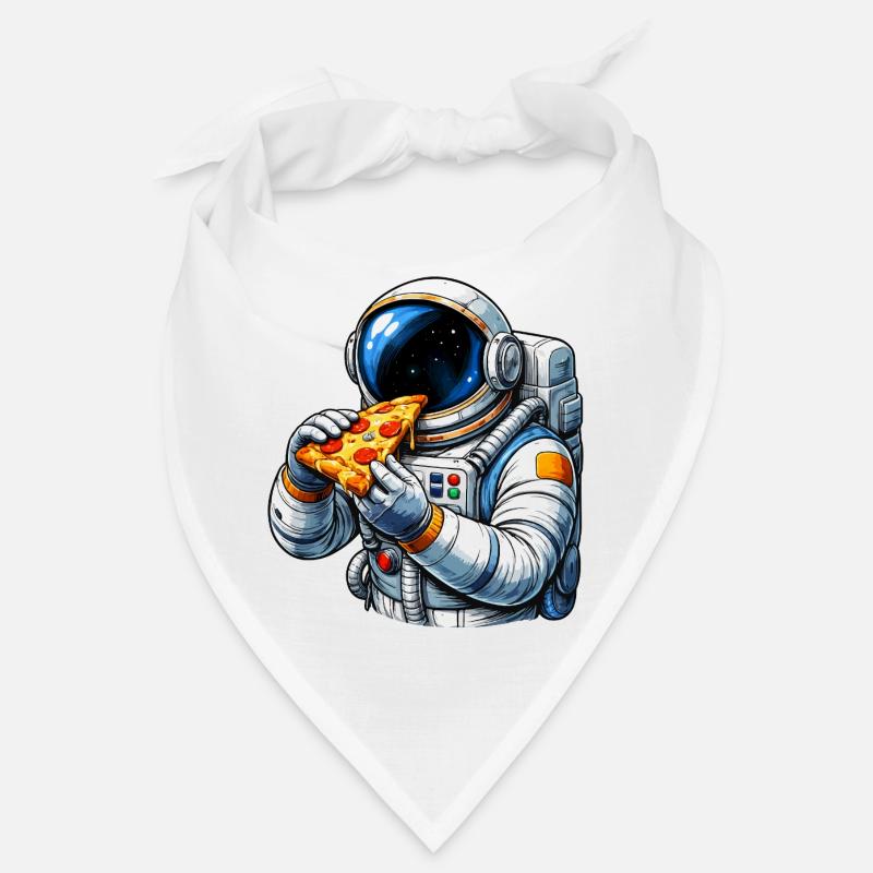Astronaut beim Pizza essen Bandana