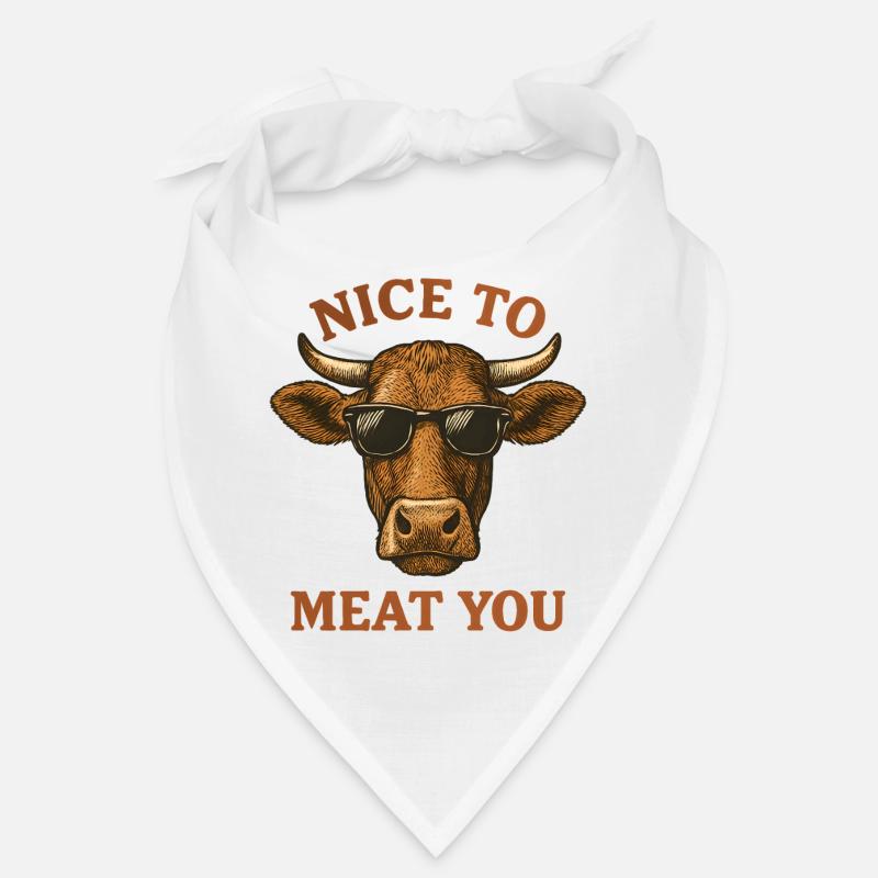 Vache avec des lunettes de soleil – Sympa de te dévorer Bandana