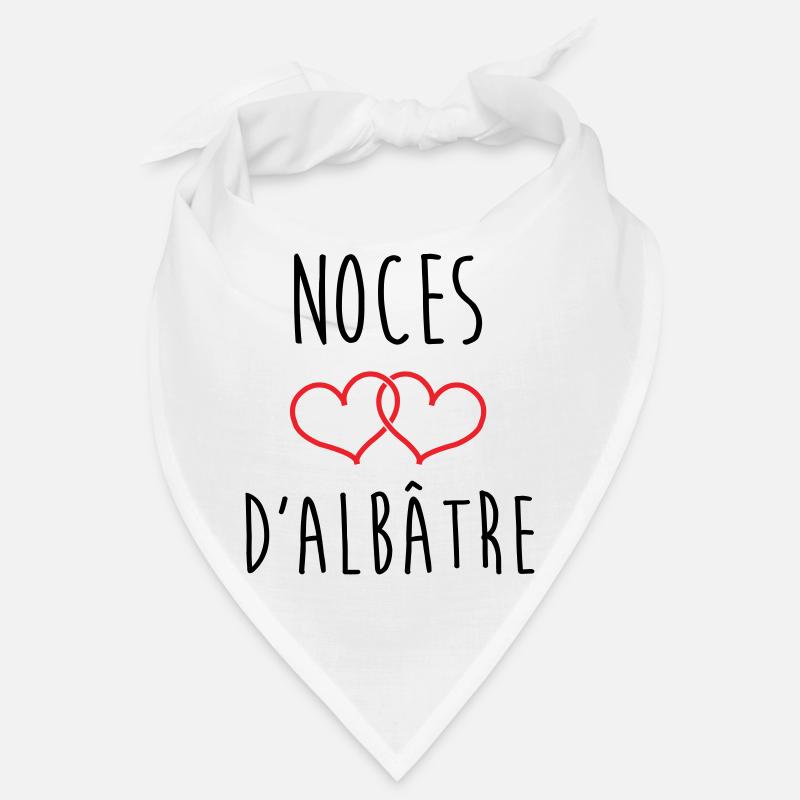 Alabaster-Hochzeit 75 Jahre Ehe Bandana