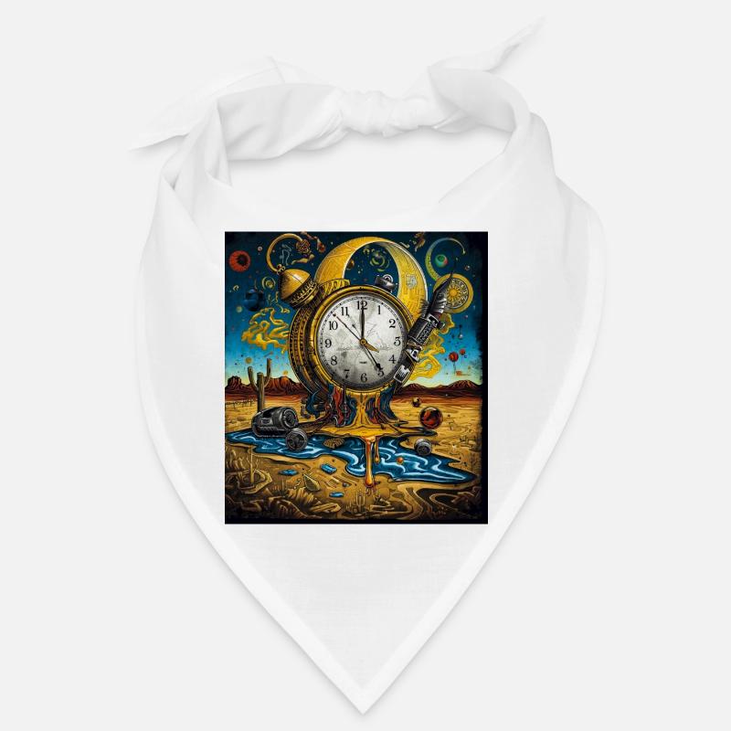 Horloge à temps flottante dans le désert de sable Bandana
