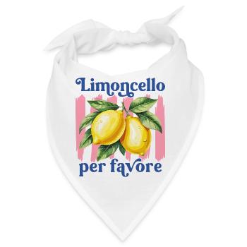 Italien Zitronen Limoncello Per Favore Amalfi  - Bandana - Weiß - Vorne