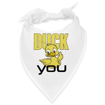 Duck_you - Bandana - Weiß - Vorne