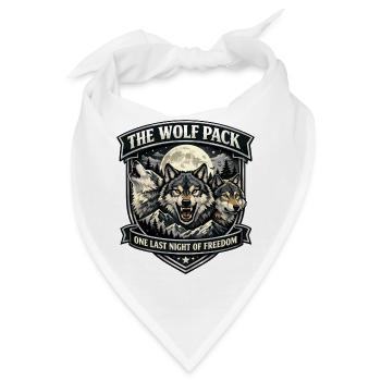 Wolfpack JGA: One Last Night of Freedom Emblem - Bandana - Weiß - Vorne