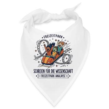 Freizeitpark Achterbahn Humor - Bandana - Weiß - Vorne