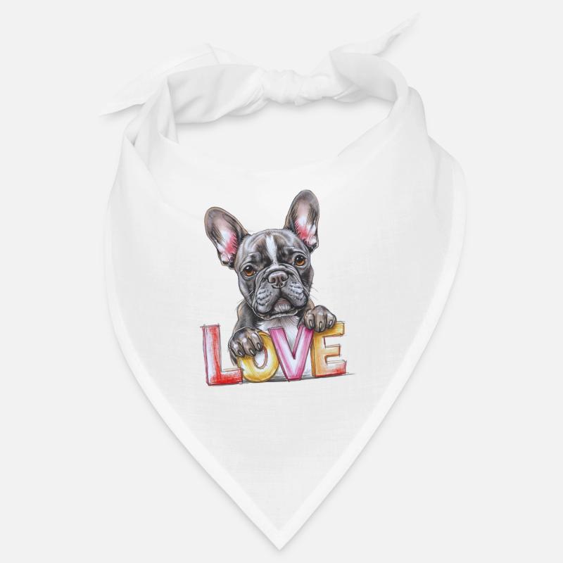 Amour du bouledogue français Bandana