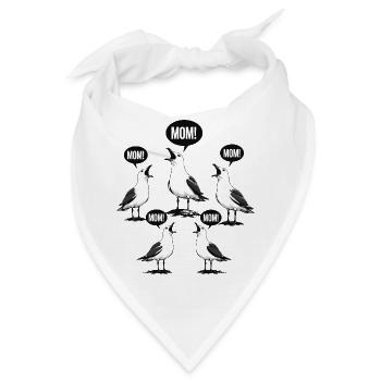 Mama! Lustiger Seagulls Streetwear-Stil - Bandana - Weiß - Vorne